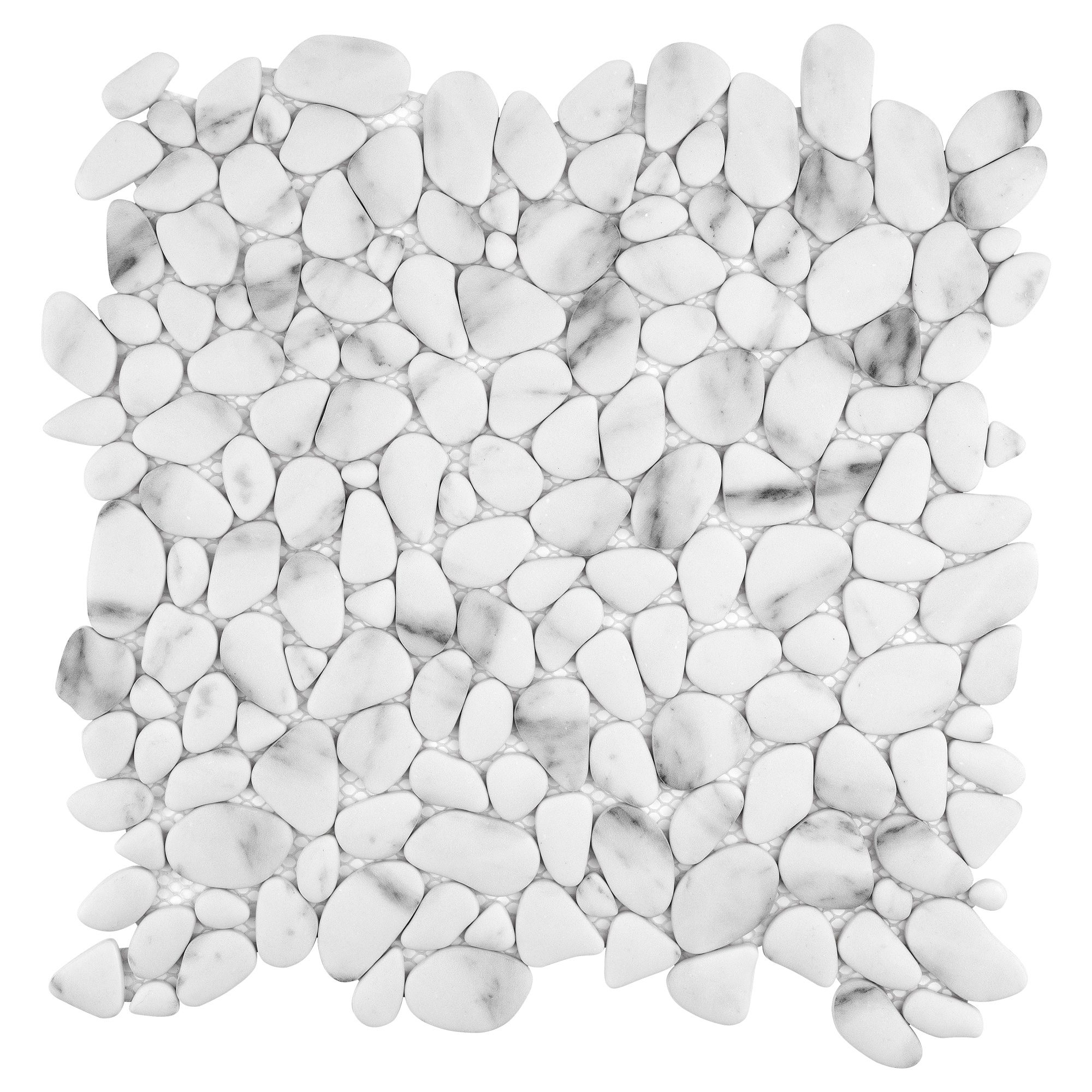 Carrara Circles Micro Mosaic Tile