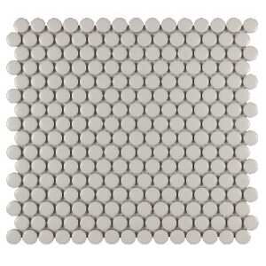 Pearl Matte 3/4 Inch Penny Round Porc Mos