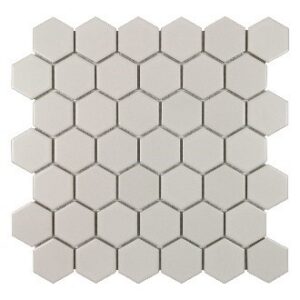 Taupe Matte 2 Inch Hex Porc Mos