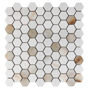 Italia Oro Hexagon Mosaic Matte
