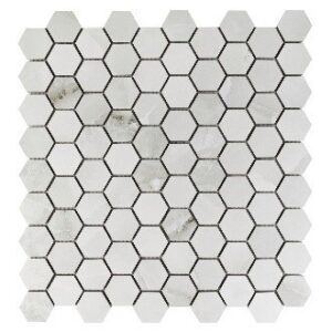 Dusky Onyx Hexagon Mosaic Matte