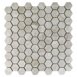 Ashen Silk Hexagon Mosaic Matte