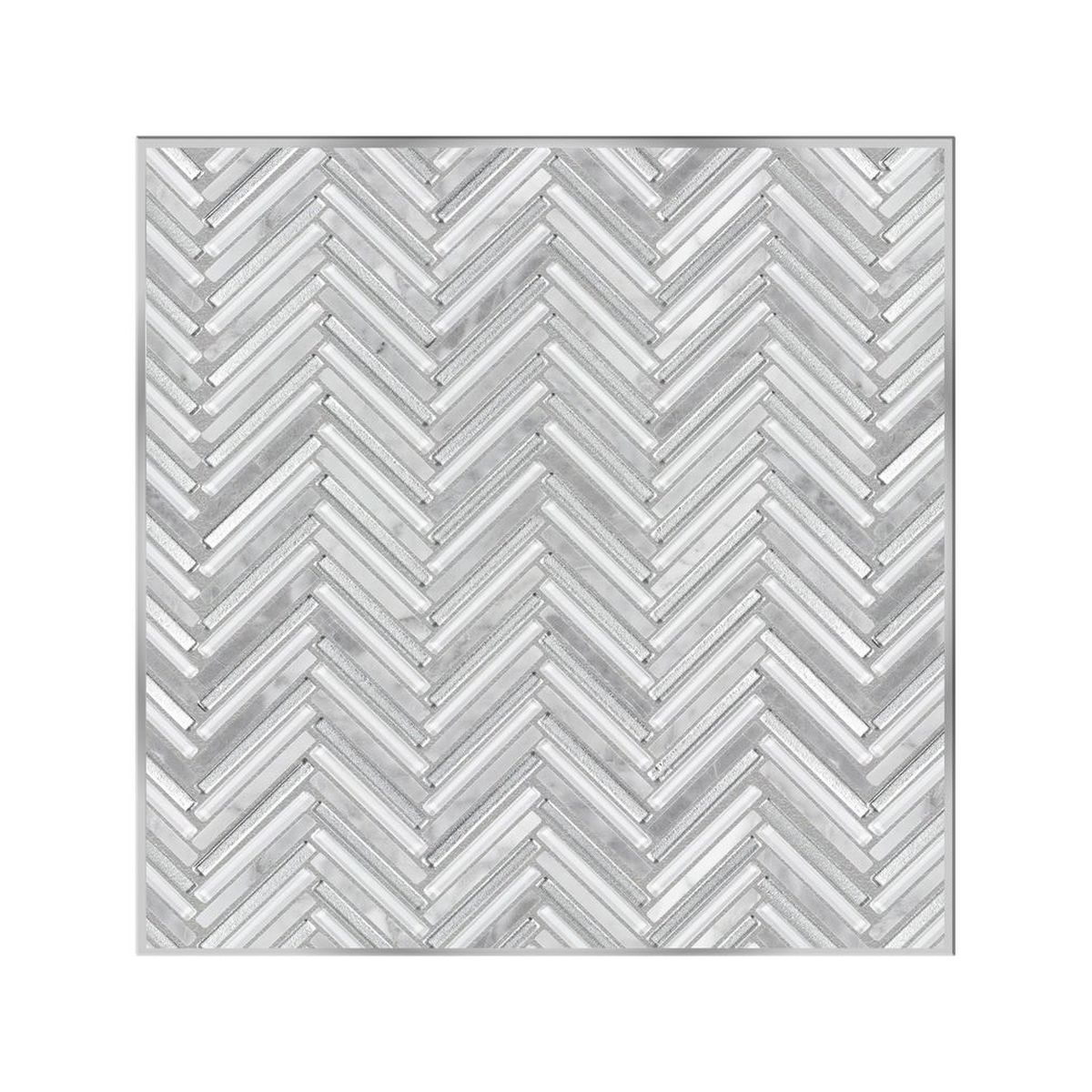 Seasons Frost Herringbone Grouted Boards