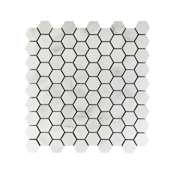 CARRARA ESSENCE HEXAGON MOSAIC MATTE