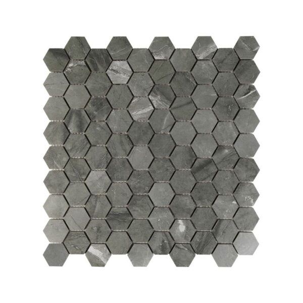 GRIS NATURALLE HEXAGON MOSAIC MATTE