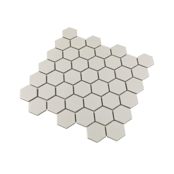 PEARL MATTE 2 INCH HEX PORC MOS - Image 2