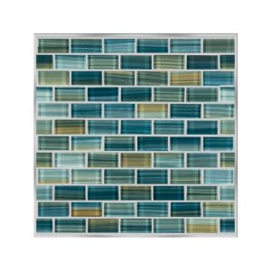 Splash Neptune Emerald 1X2 Grouted Boards