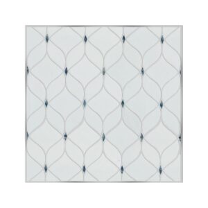 D-Lux Pearl Adley White (12X12) Grouted Board
