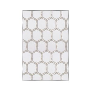 Jeweled Hex Pale Beige 12X18 Gb