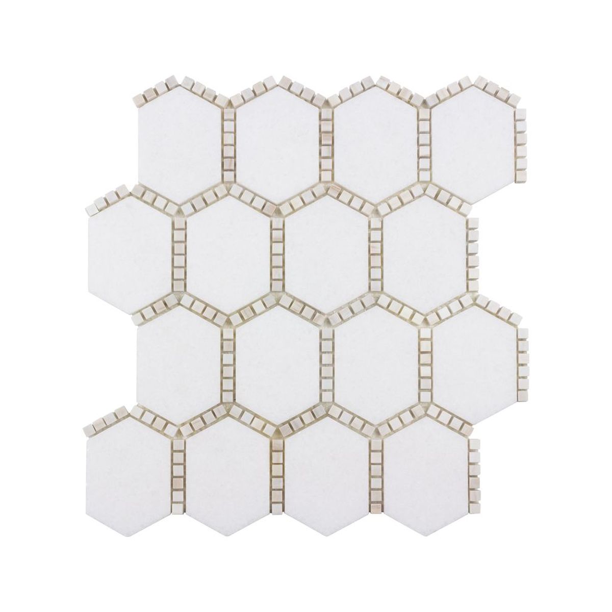 JEWELED HEX PALE BEIGE