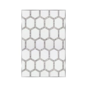 Jeweled Hex Manor Gray 12X18 Gb