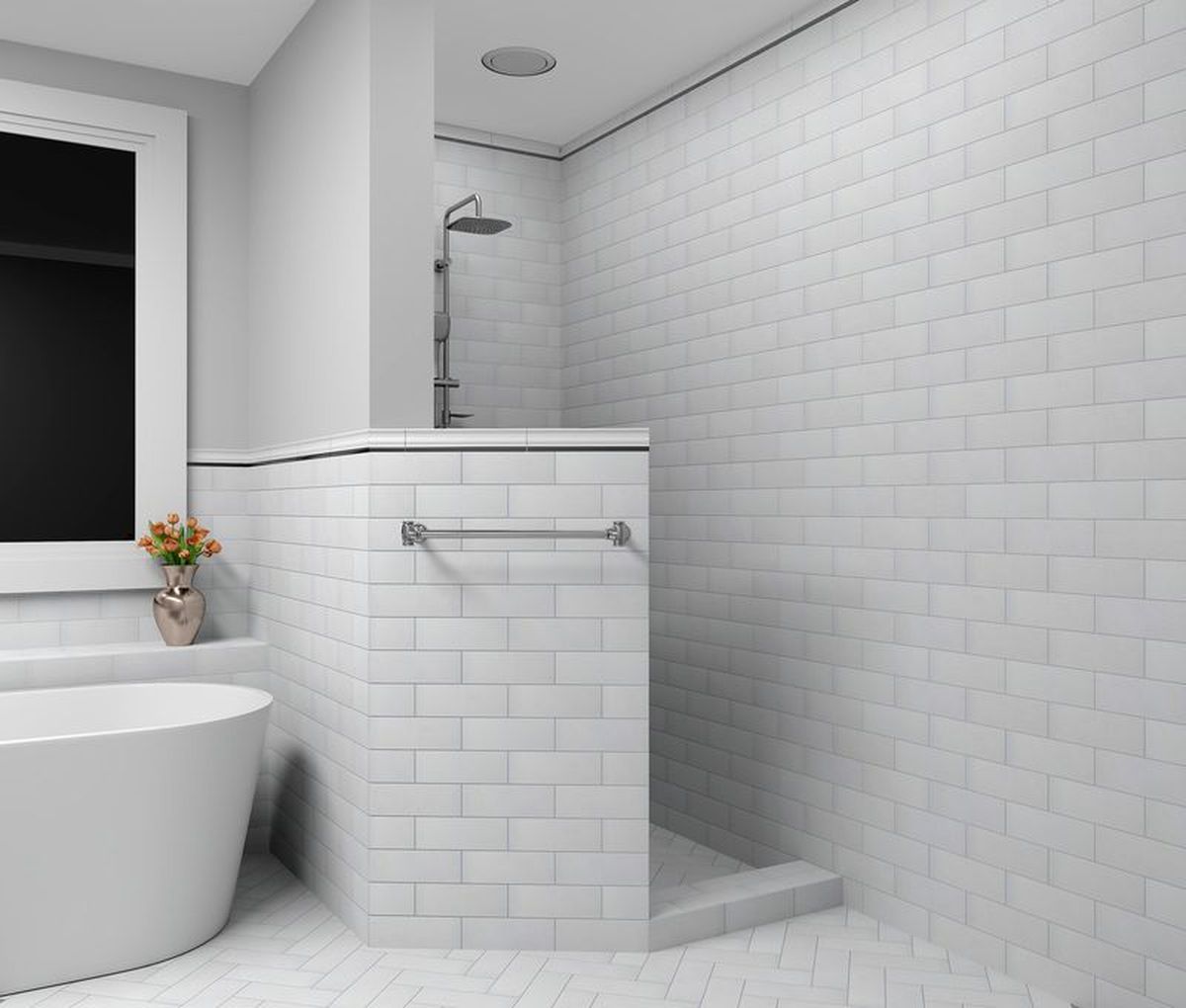 REGENCY WHITE CHAIR RAIL - Image 4